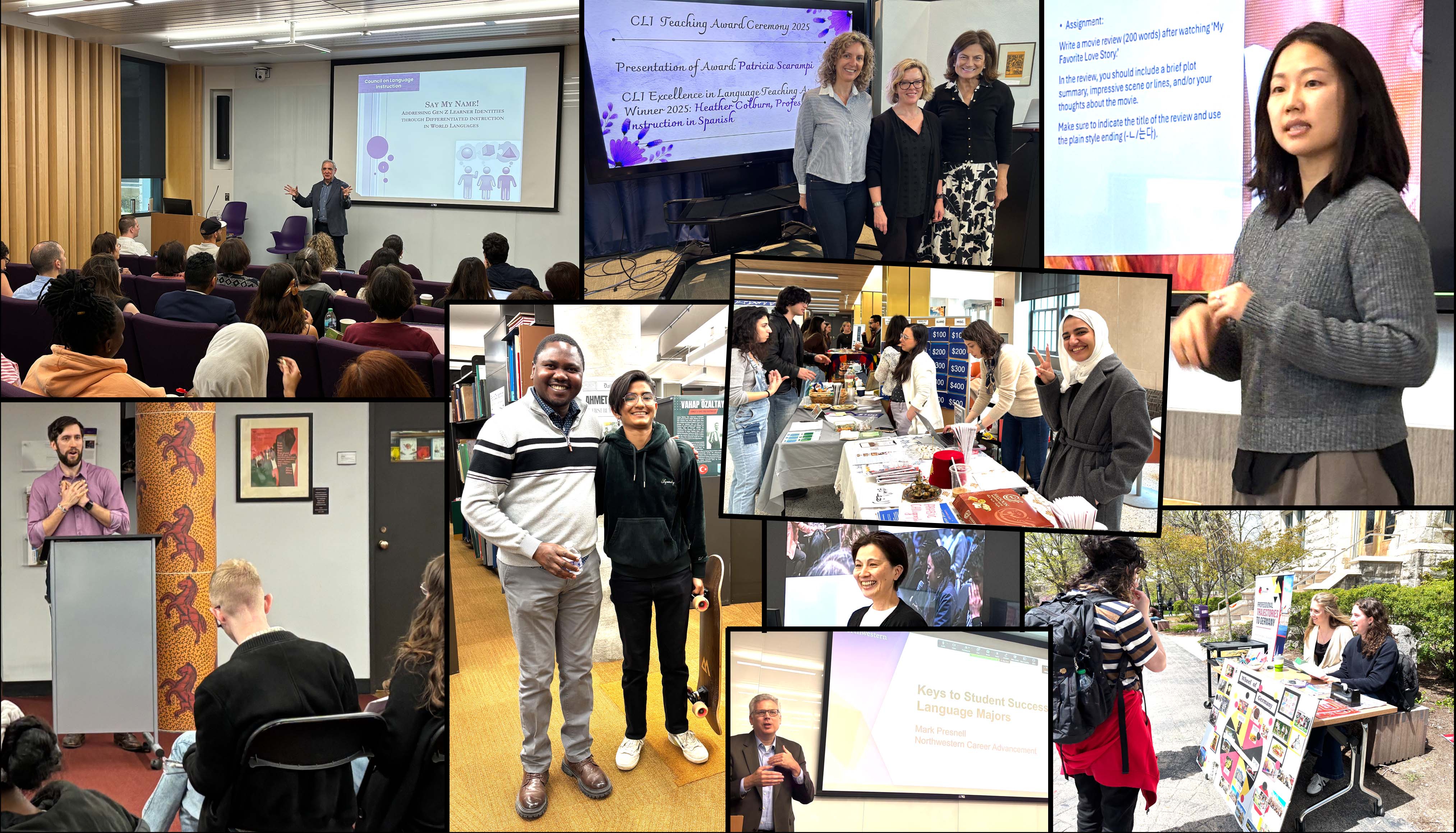 image montage of 2025 events